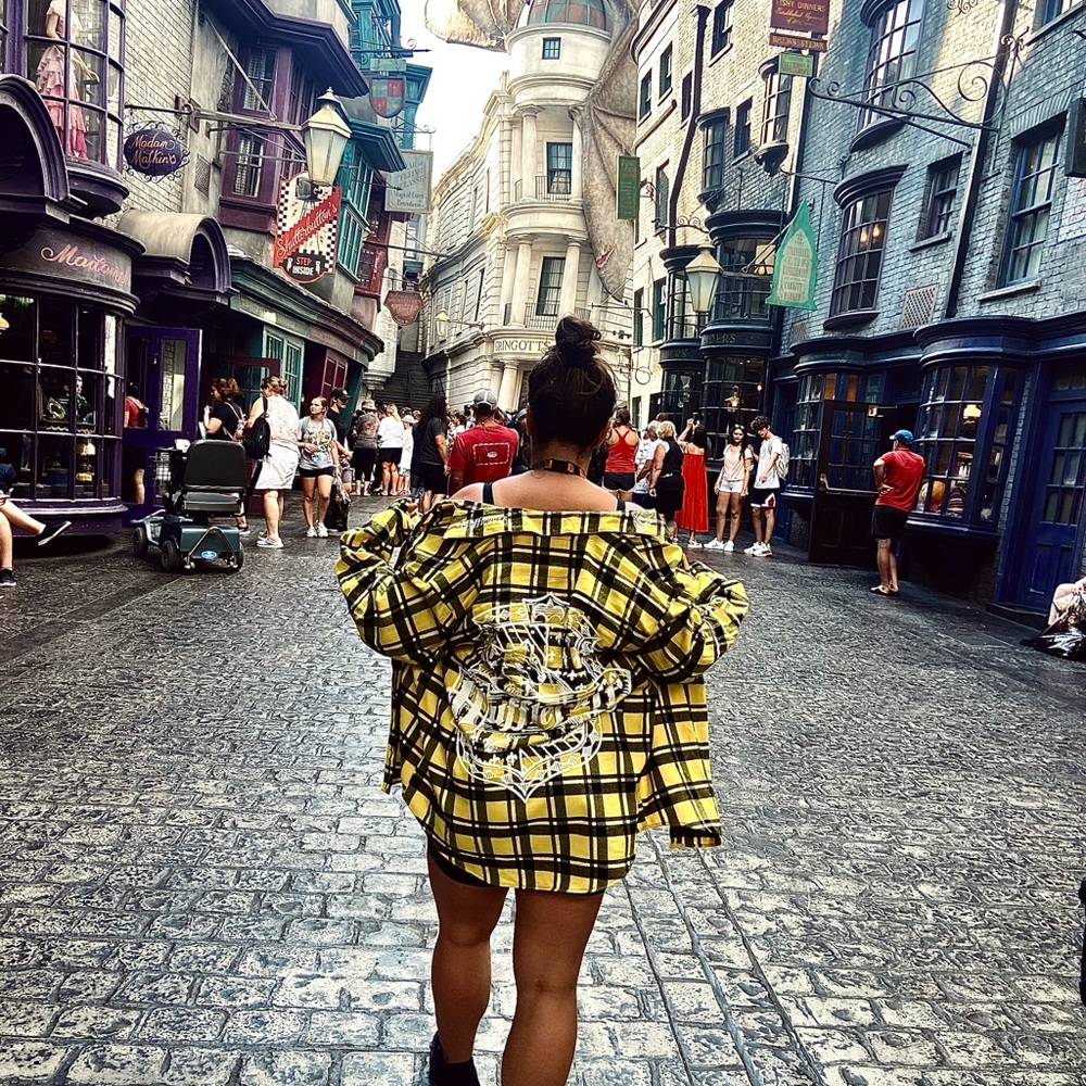 Harry Potter Yellow and Black Plaid Shirt